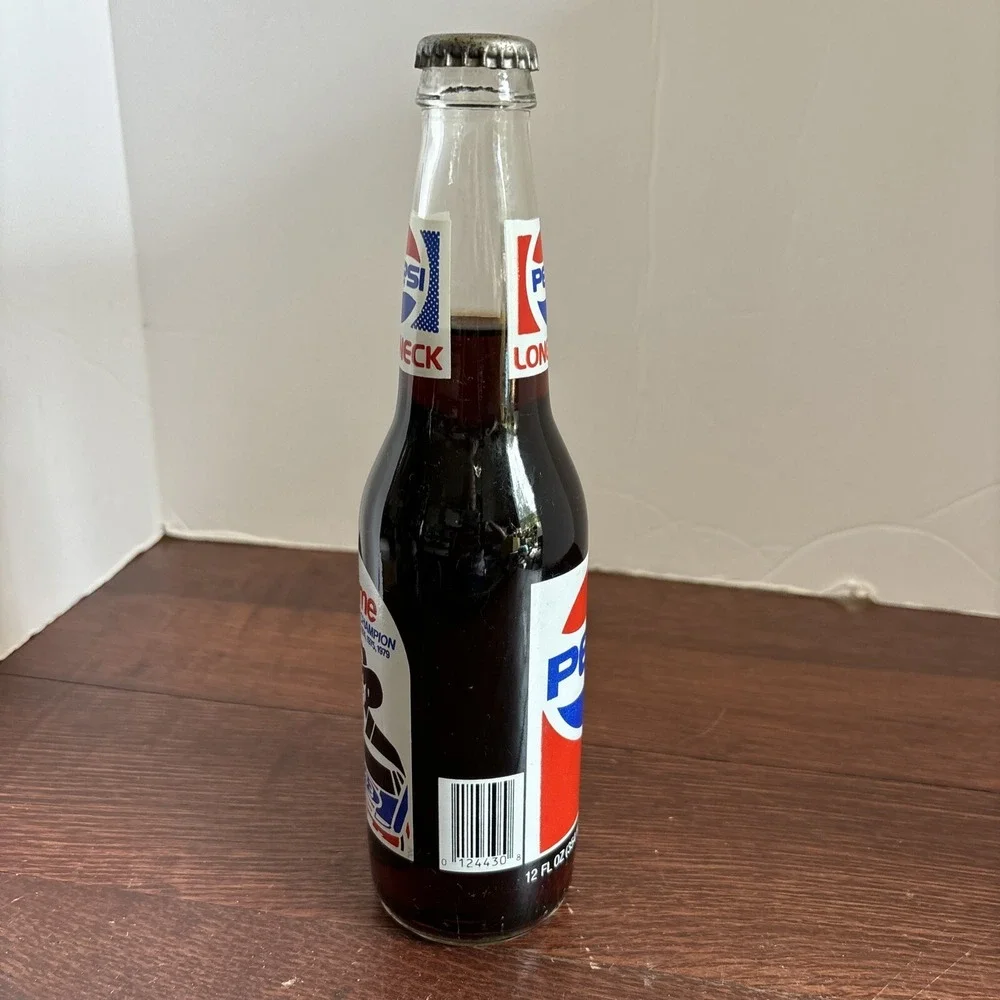 Vintage Pepsi Bottle Longneck Unopened Richard Petty 7-time Winston Cup Champion